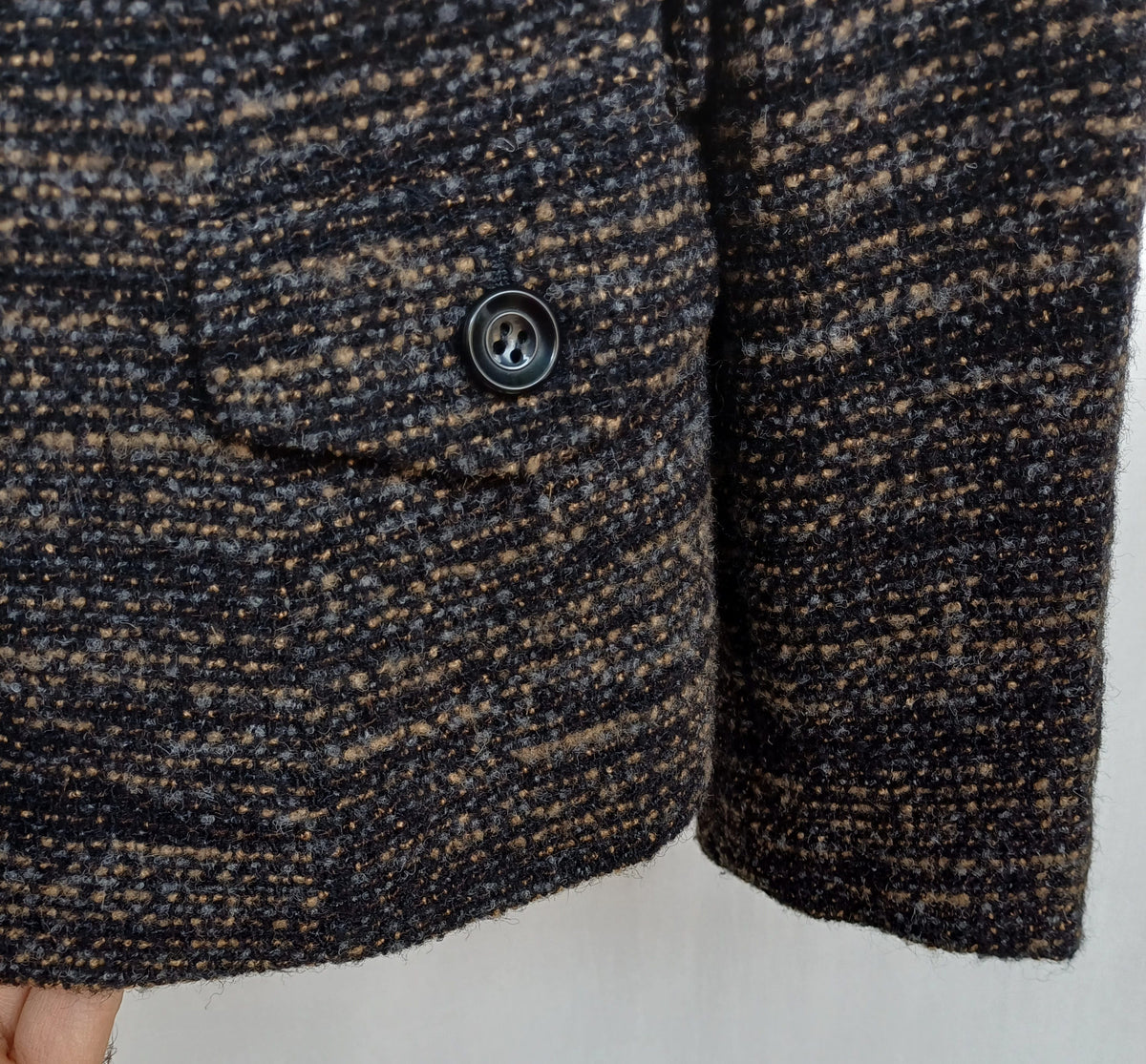 Dolce & Gabbana Leopard Lining Print Womens Wool/Alpaca Button Blazer Jacket Size 44/Large
