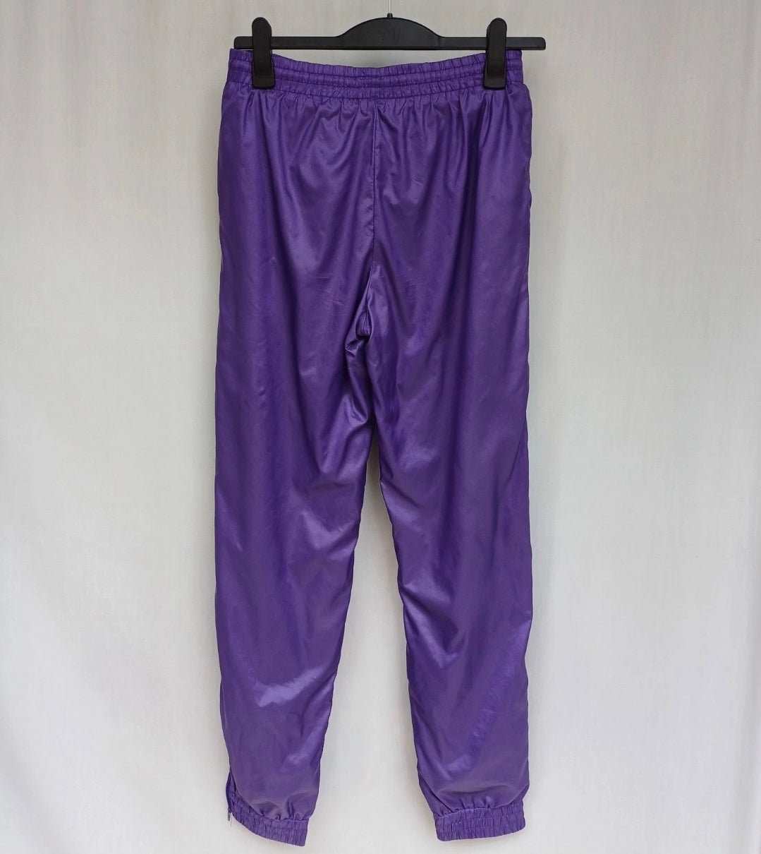 Vintage Adidas Shiny Nylon Zip Track Pants Trousers Size 4/Mens M