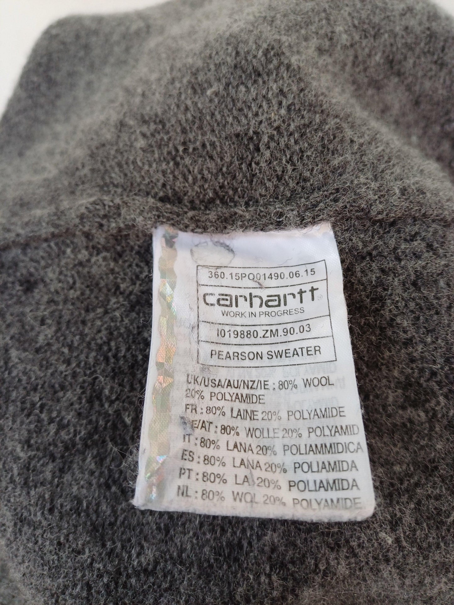 Carhartt WIP Pearson Wool Crew Neck Pullover Sweater Mens L