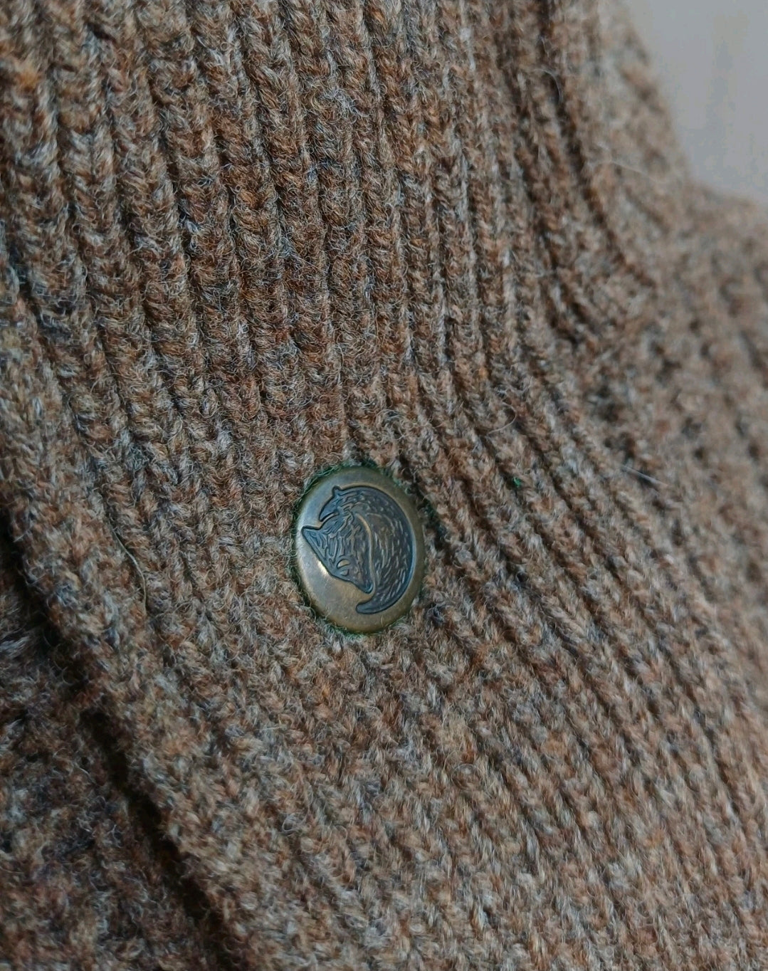 Fjallraven Varmland T-Neck Zip/Snap Wool Knit Sweater Jumper Pullover Mens 2XL