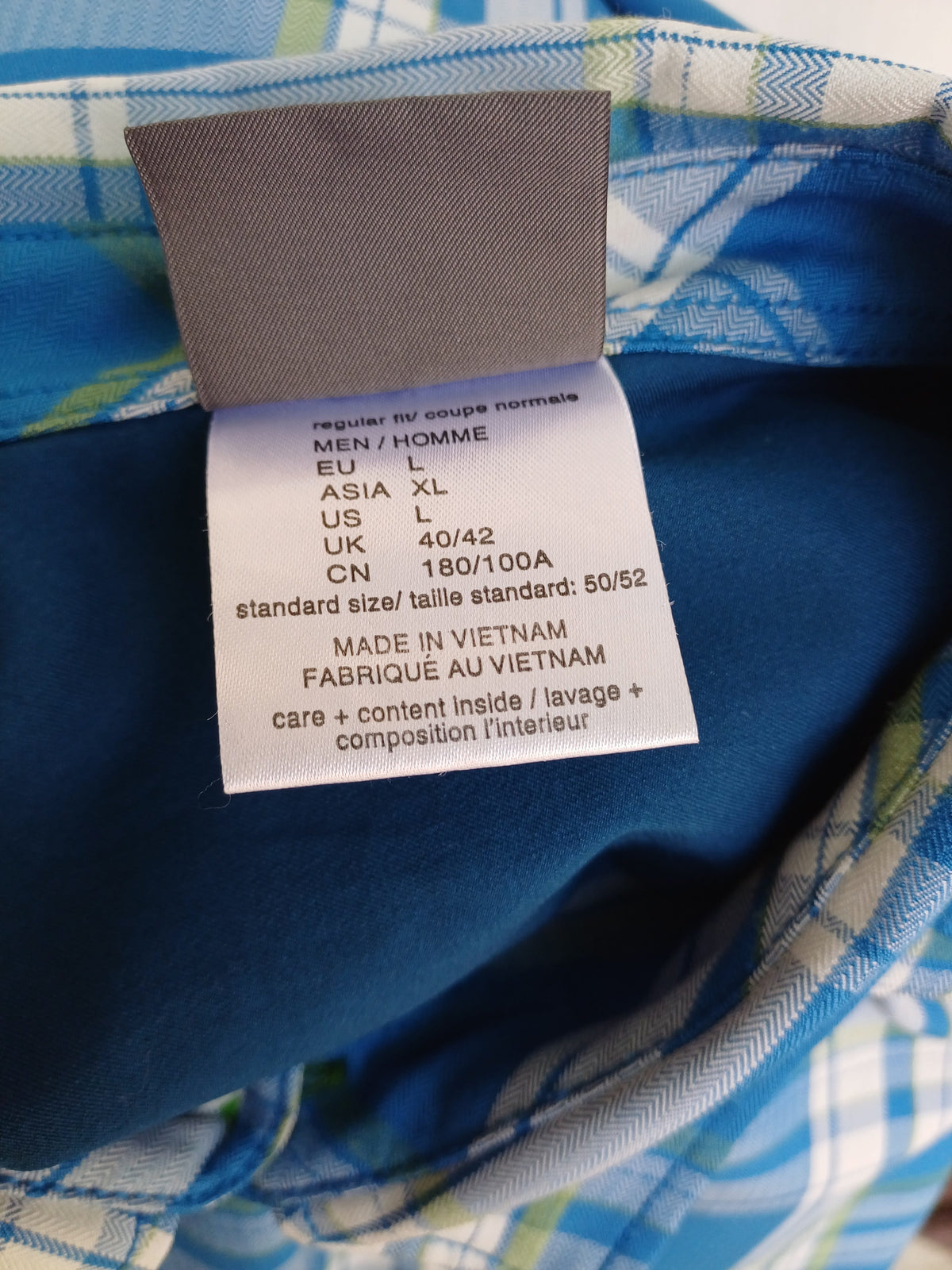 Jack Wolfskin Plaid Outdoor Button-Up shirt Mens L