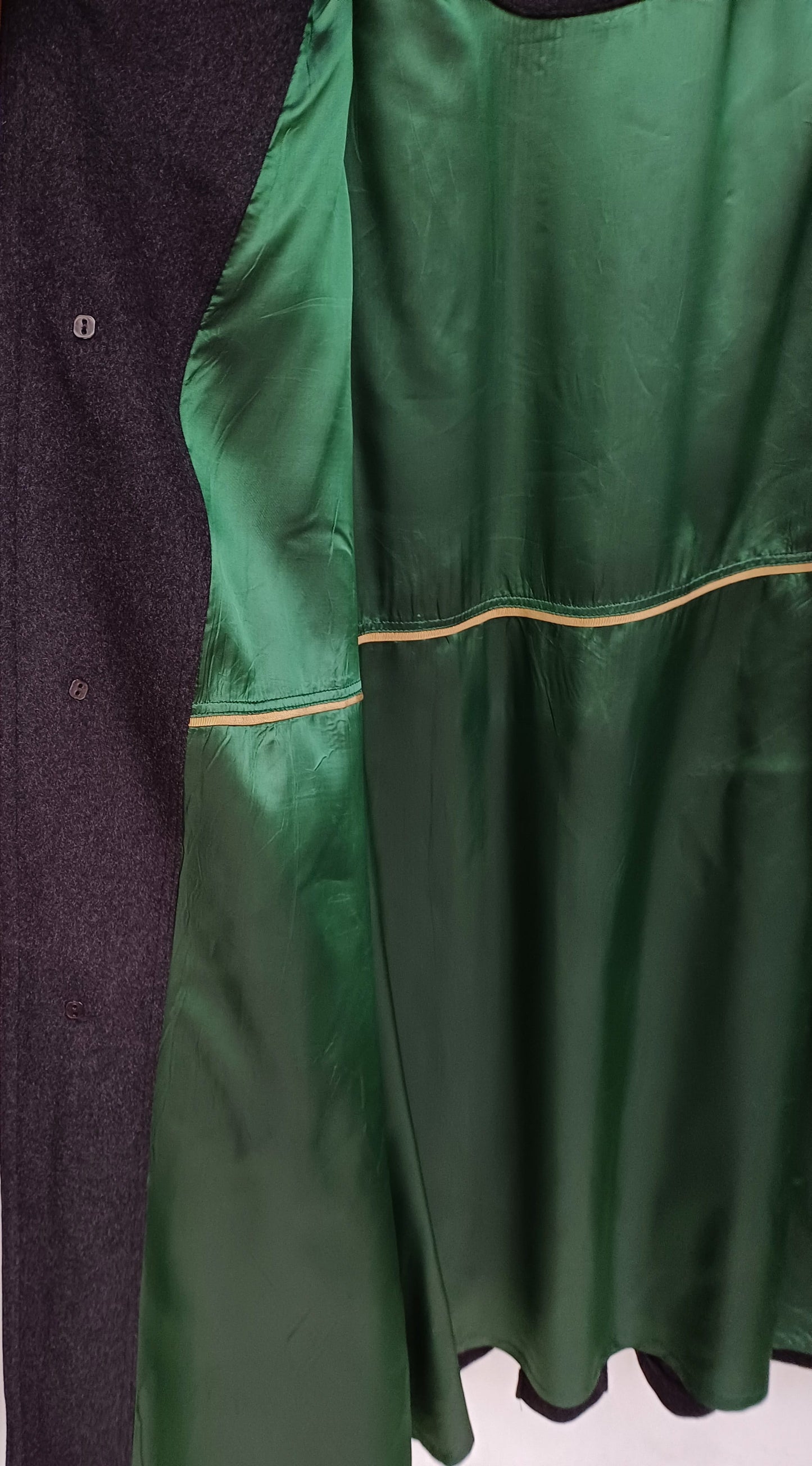 Lodenfrey Mens Wool/Cashmere Button Long Coat Overcoat Size EU 58/60-2XL/3XL