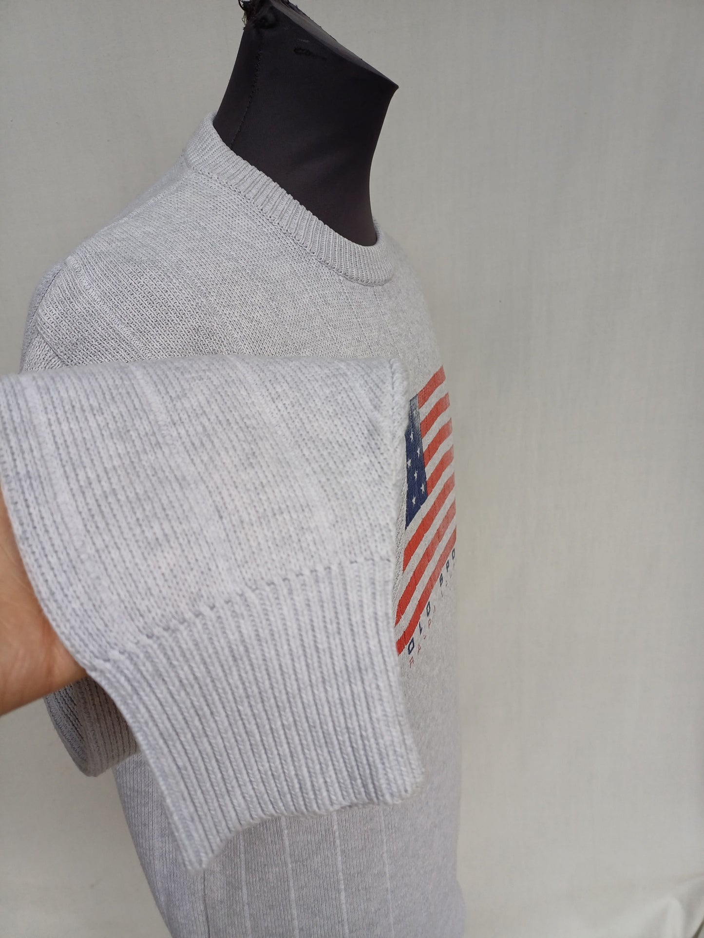 Vintage Polo Sport Ralph Lauren Crew Neck Cotton Pullover Sweatshirt Mens L