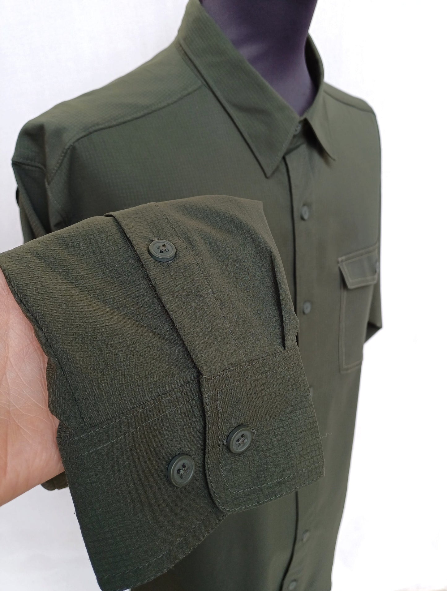 Columbia Omni-Shade Button-Up Shirt Mens L