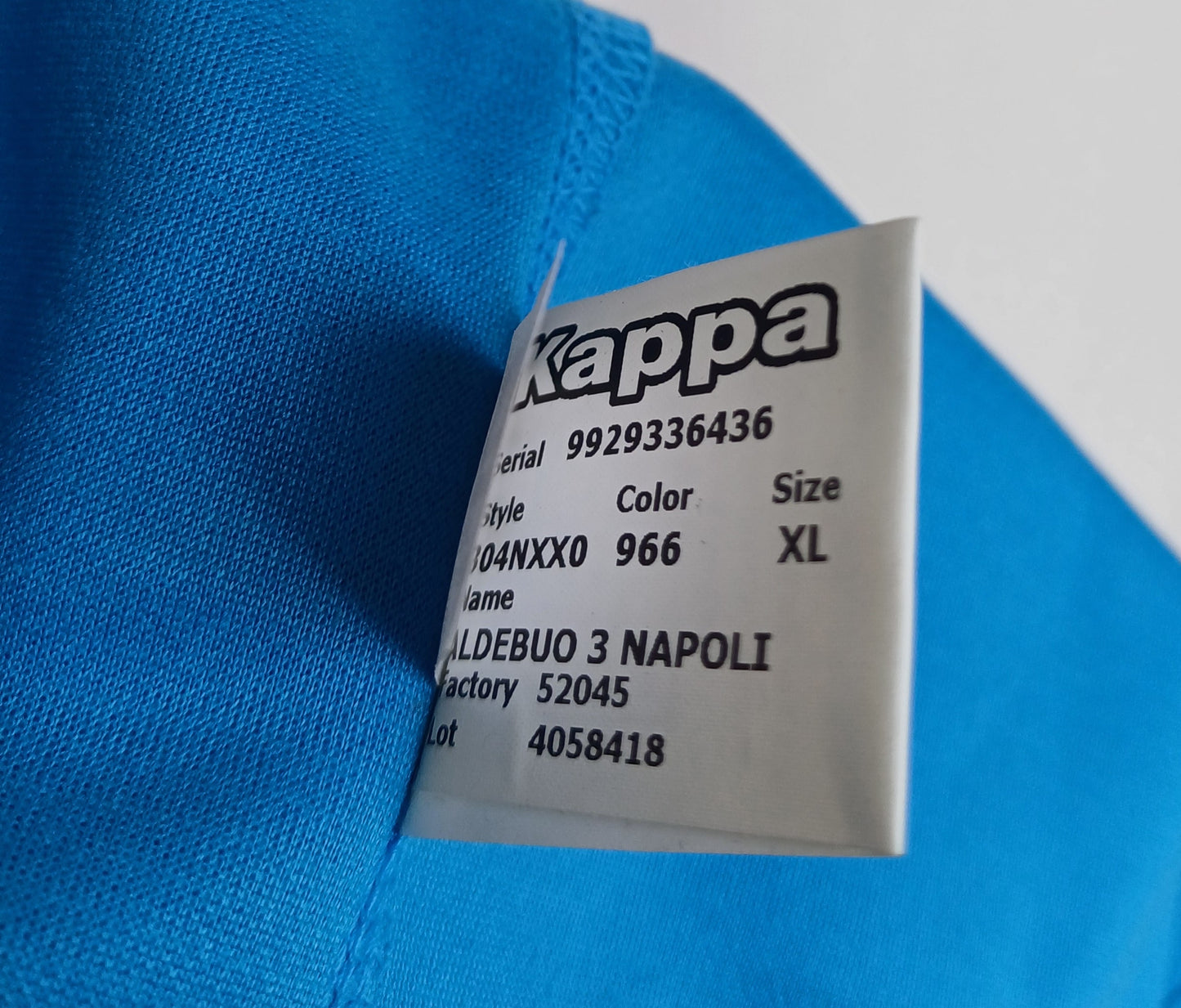 Napoli 2019/20 Kappa Zip Training Pullover Sweater Mens XL