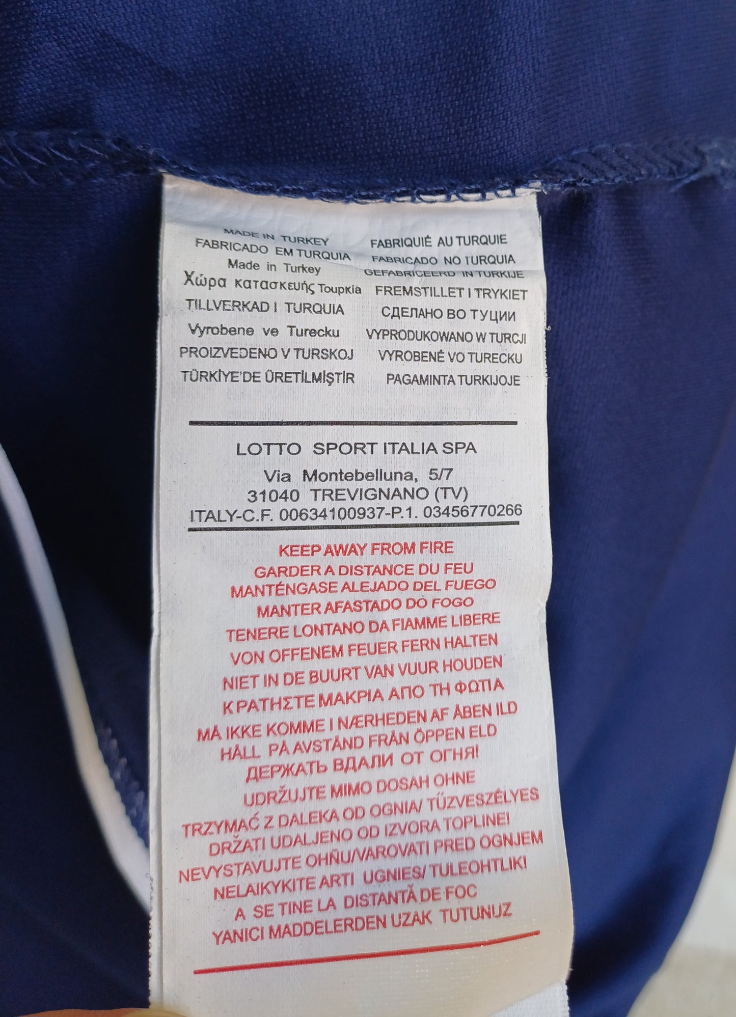 Mercedes Lotto Navy Blue T-Shirt Mens L