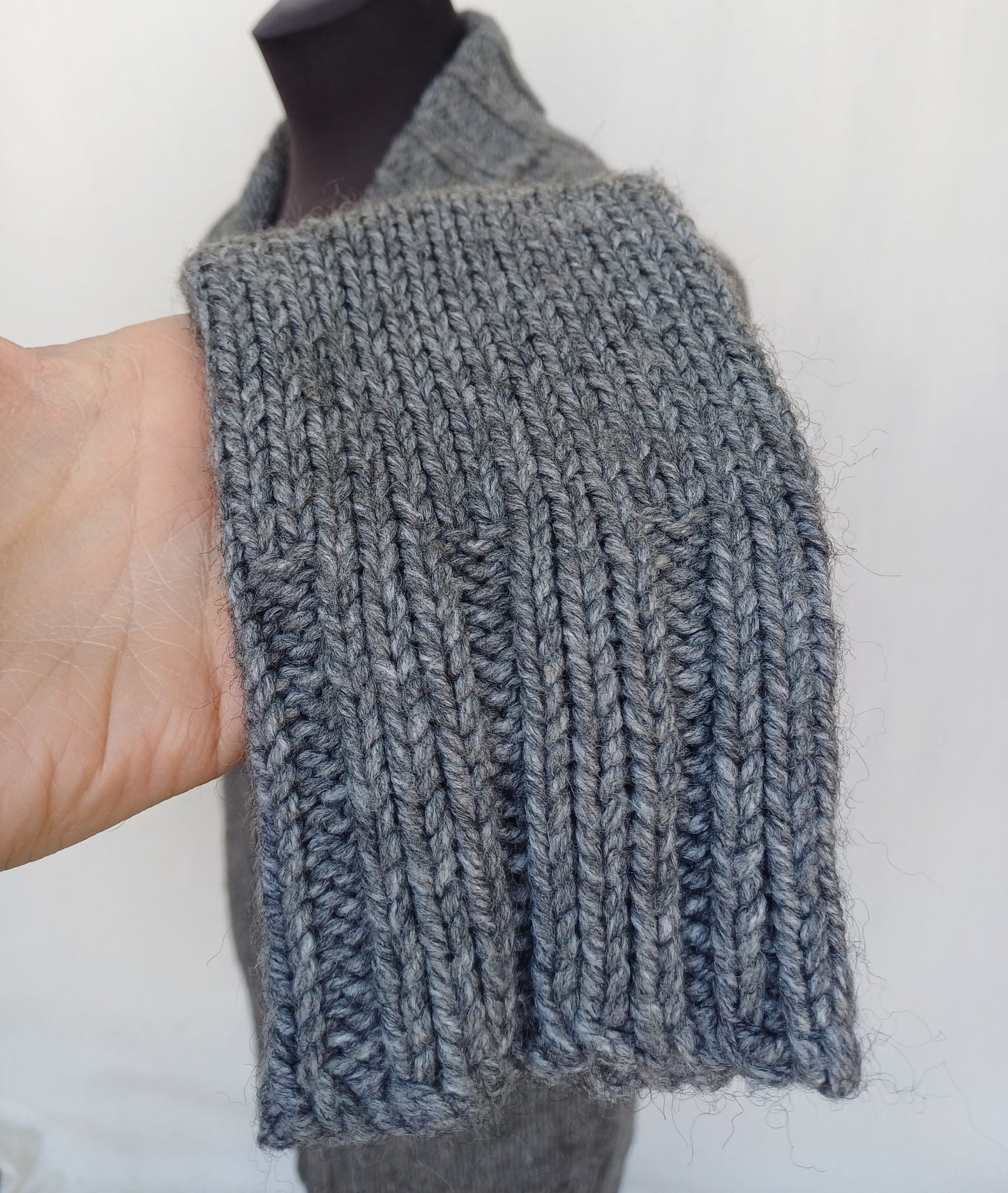 Calvin Klein Shawl Collar Acrylic/Wool/Alpaca Knit Sweater Mens S/M