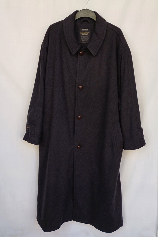 Lodenfrey Mens Wool/Cashmere Button Long Coat Overcoat Size EU 58/60-2XL/3XL