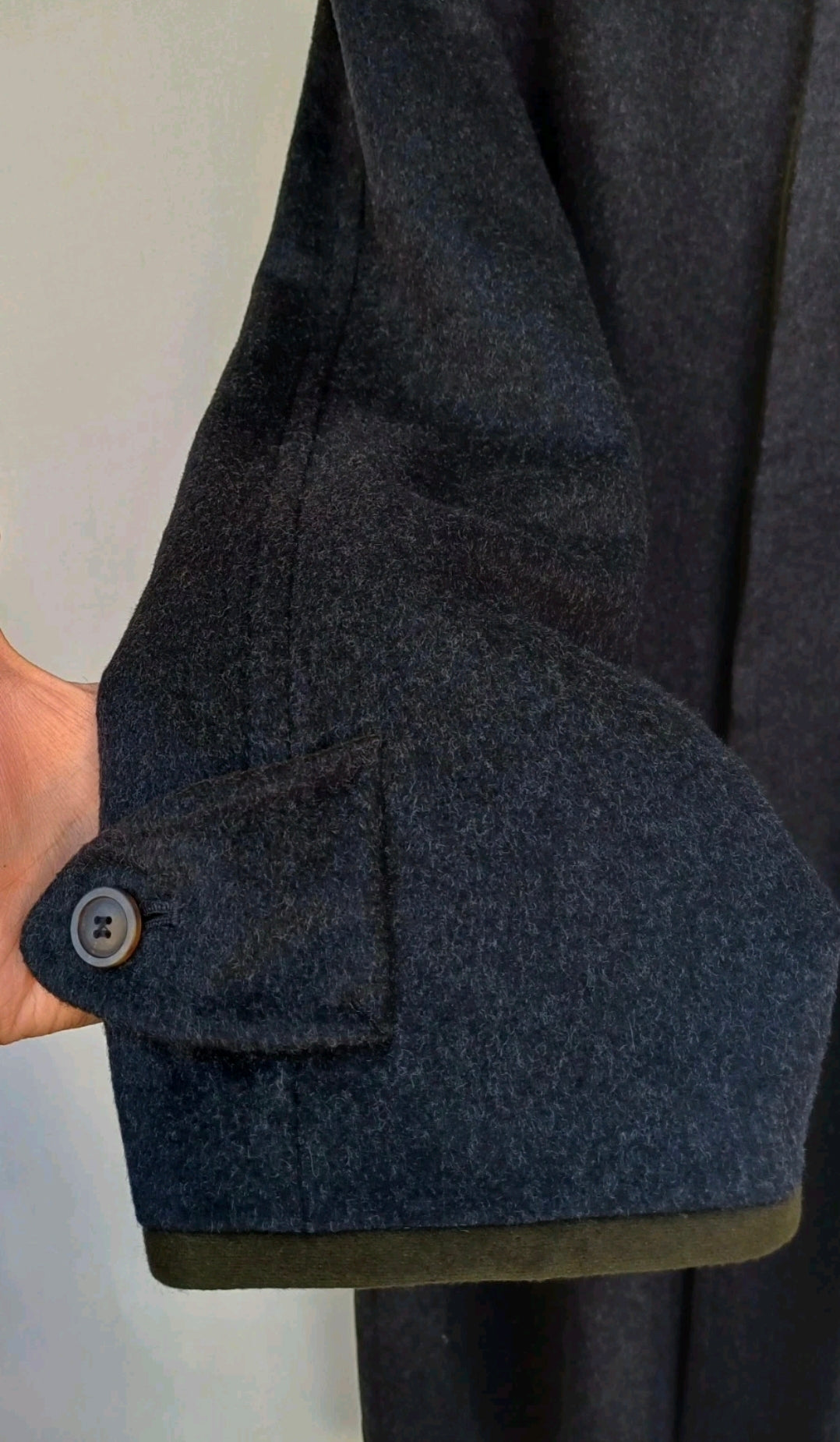 Schneiders Salzburg Mens Wool/Alpaca Button Coat Long Overcoat EU 52/US-UK 44