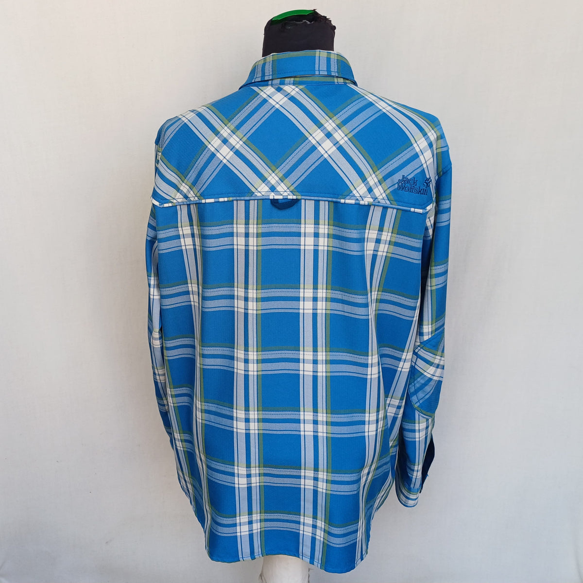 Jack Wolfskin Plaid Outdoor Button-Up shirt Mens L