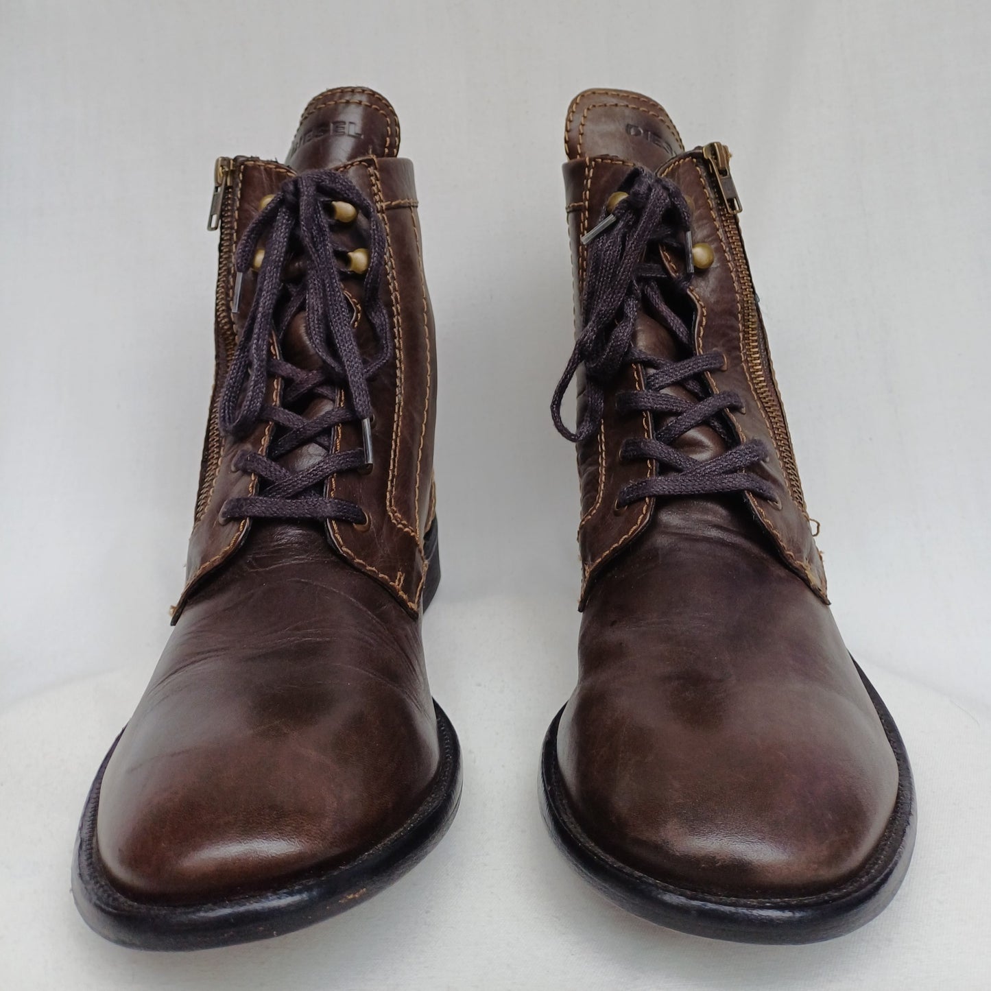 Diesel Men's Genuine Leather Boots Size EU 44