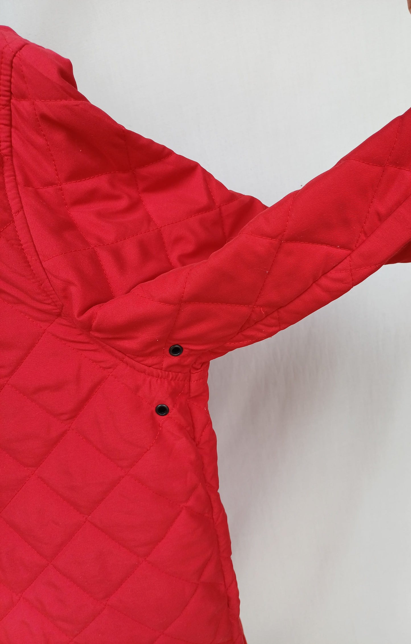 Vintage 2002 Ferrari Official Quilted Snap Padded Jacket Mens L