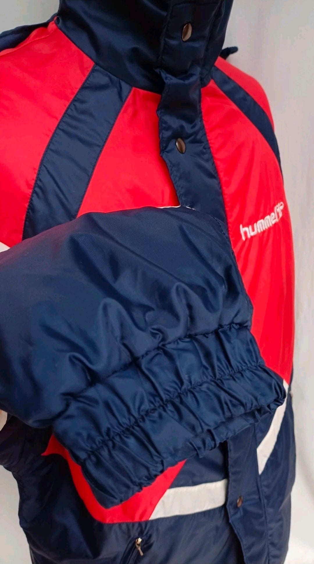 Vintage 80s Hummel Bench Coat Long Padded Jacket Size 42/Mens L