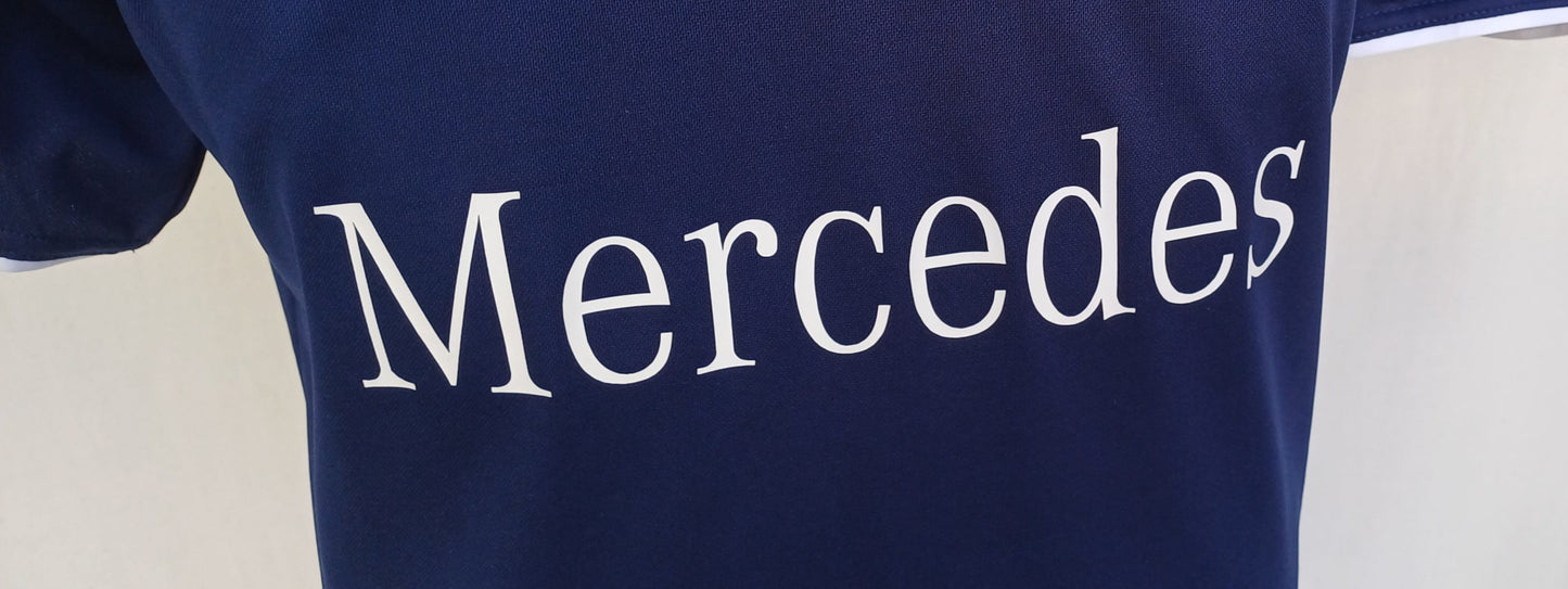 Mercedes Lotto Navy Blue T-Shirt Mens L