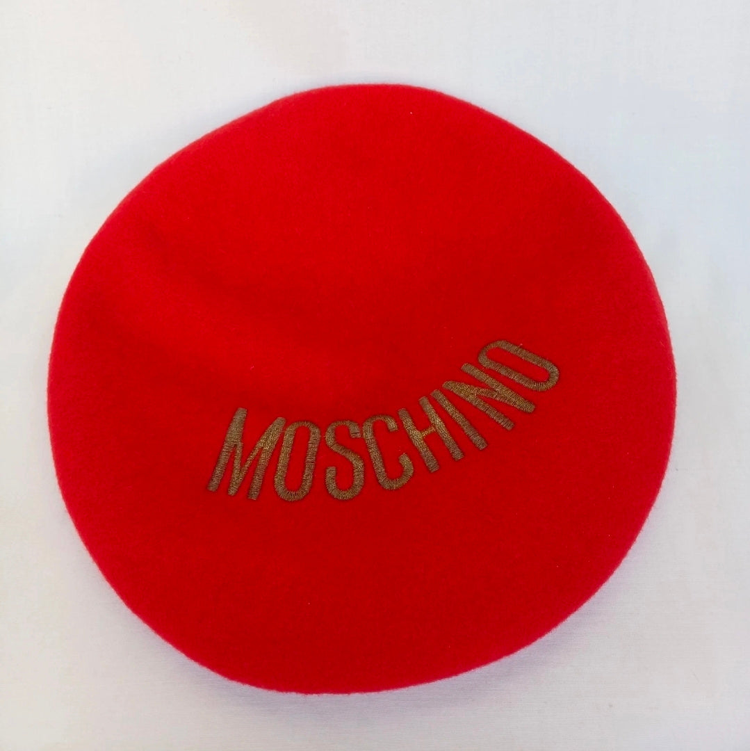 Vintage Moschino Wool/Nylon Beret Hat One Size Adult Made In Japan