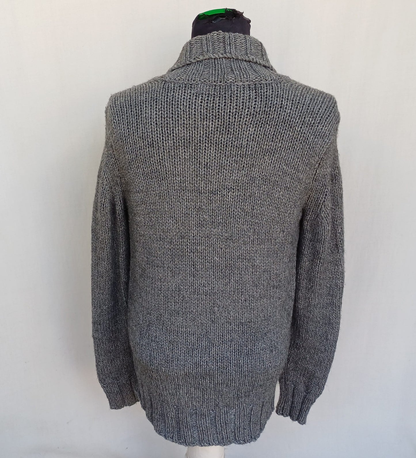 Calvin Klein Shawl Collar Acrylic/Wool/Alpaca Knit Sweater Mens S/M