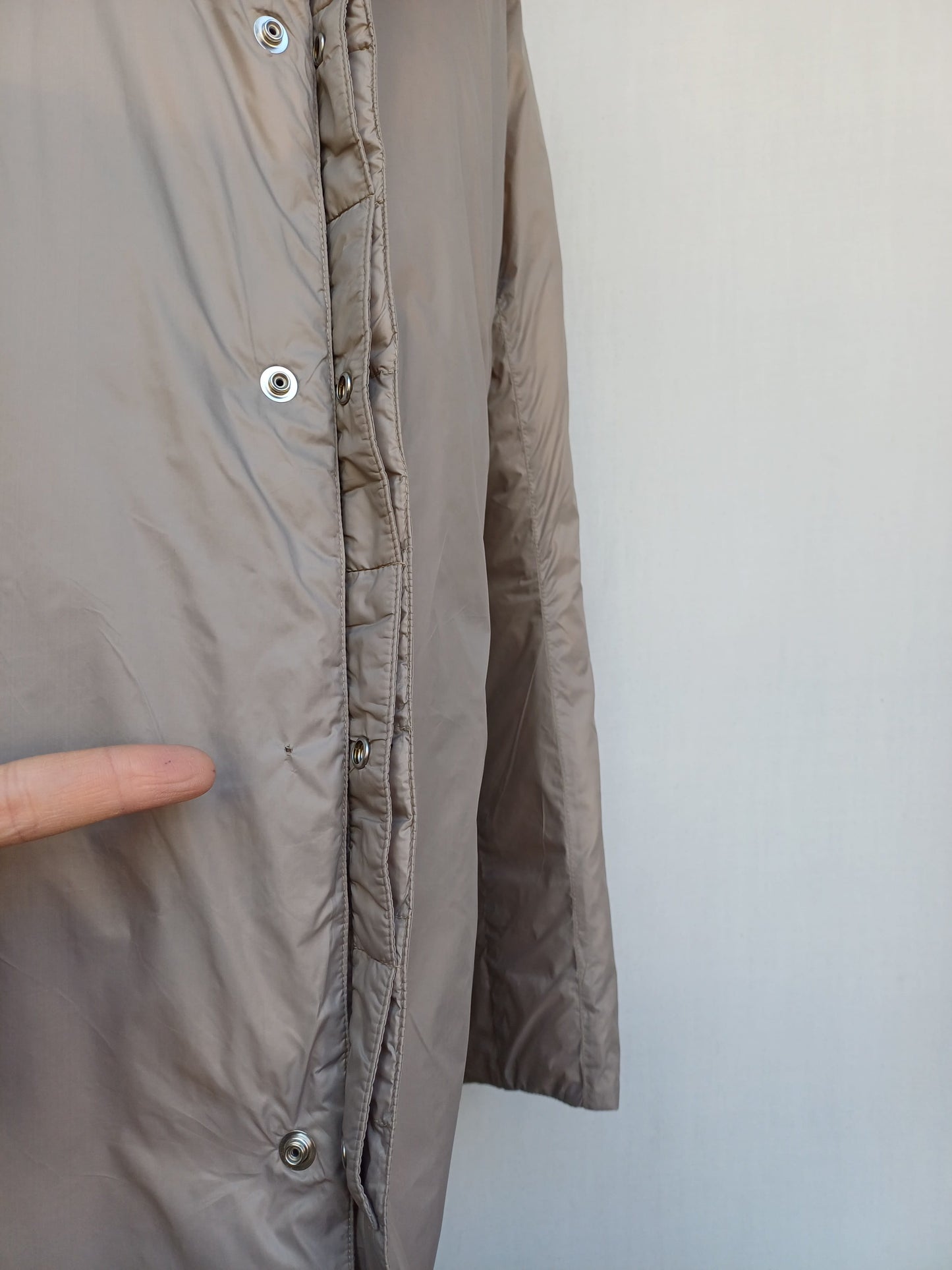 Vuarnet Mens Zip/Snap Puffer Feather Long coat Size 54