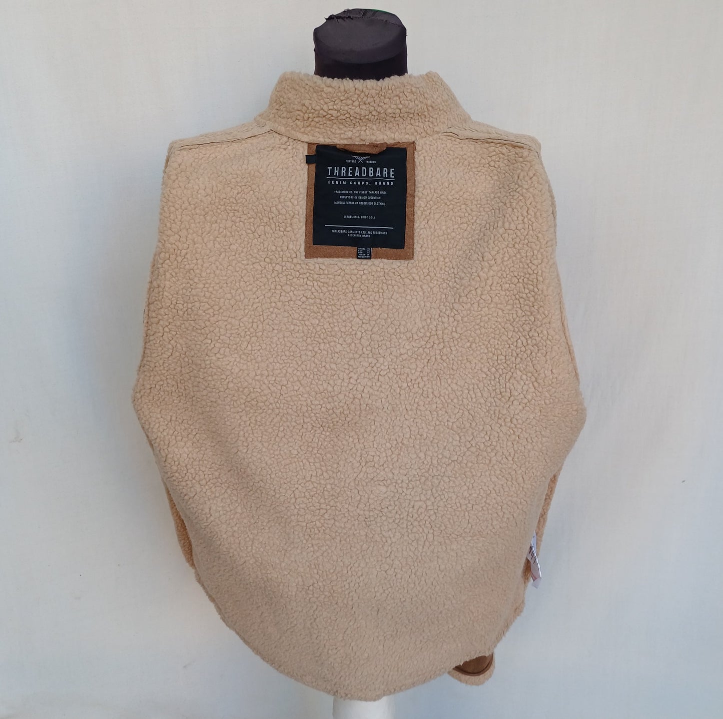 Threadbare Faux Shearling Fur Jacket Mens XL