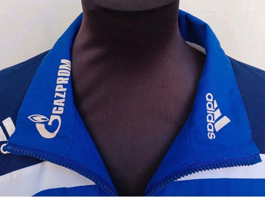 Schalke 2007/2008 Adidas Mesh Lining Zip Track Top Jacket Mens L