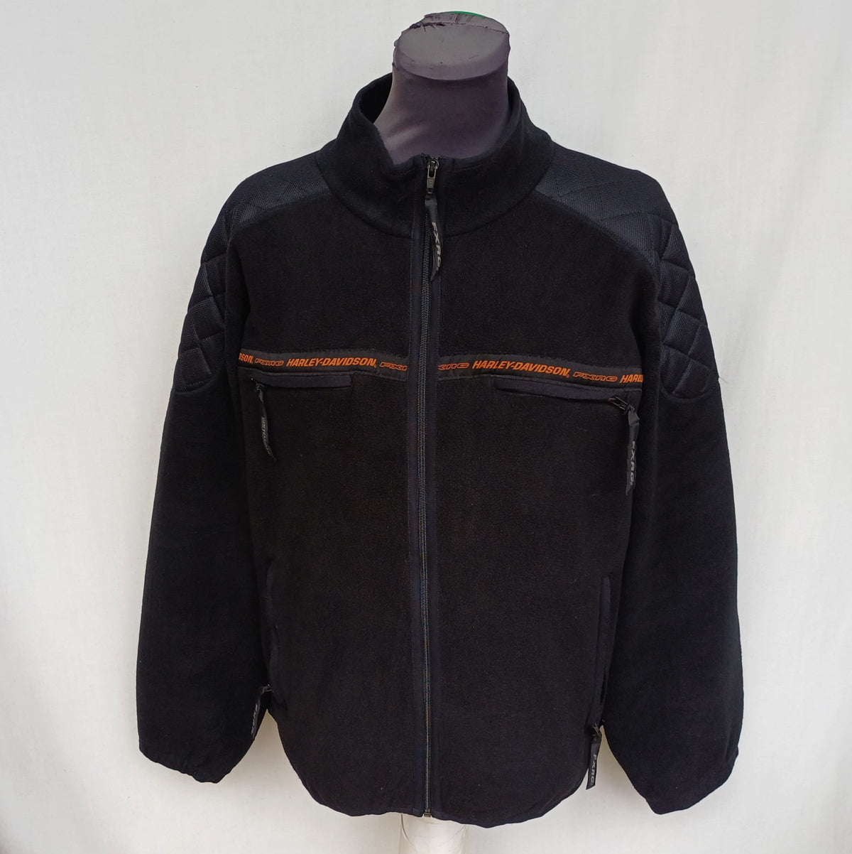 Harley Davidson FXRG Motorcycle Padded Fleece Jacket Mens XL