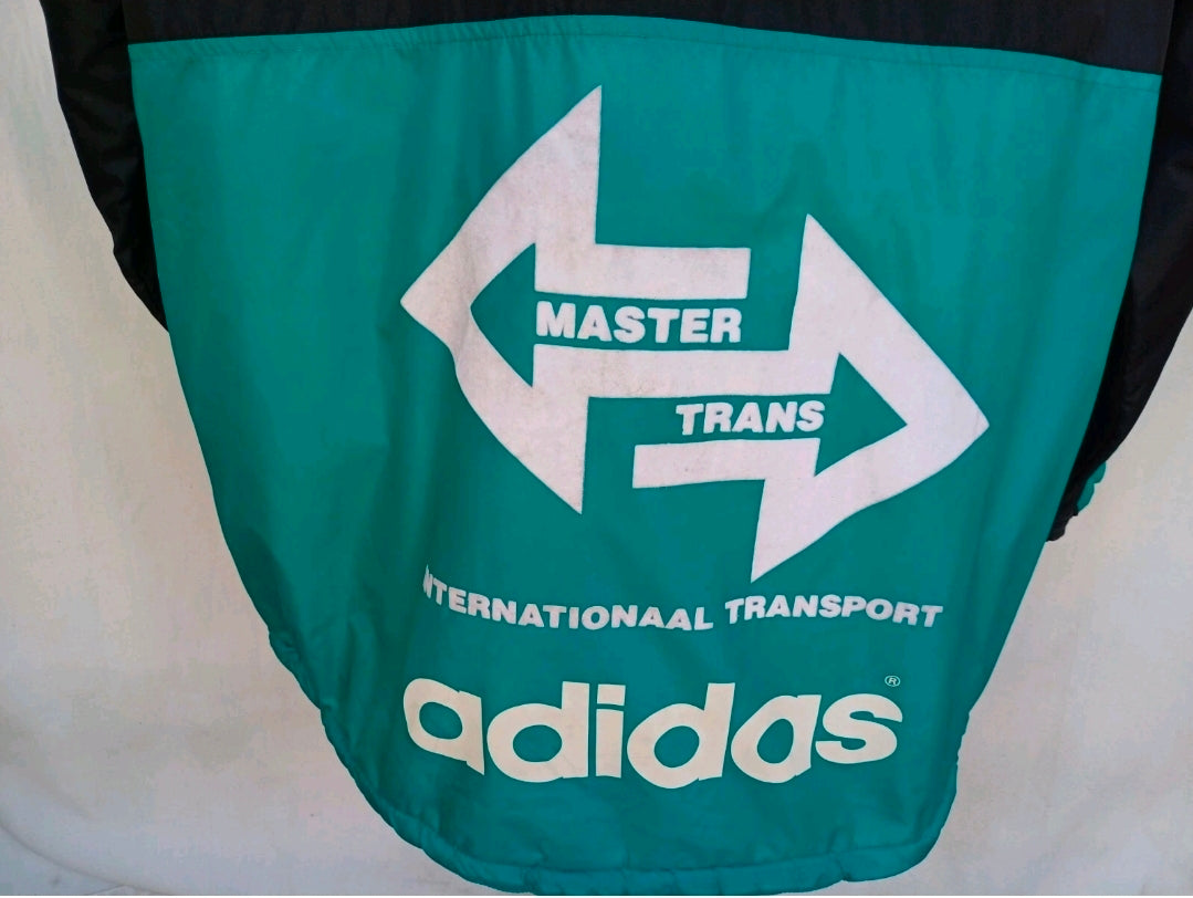 Vintage 90s Adidas Bench Coat Long Padded Jacket Mens XL