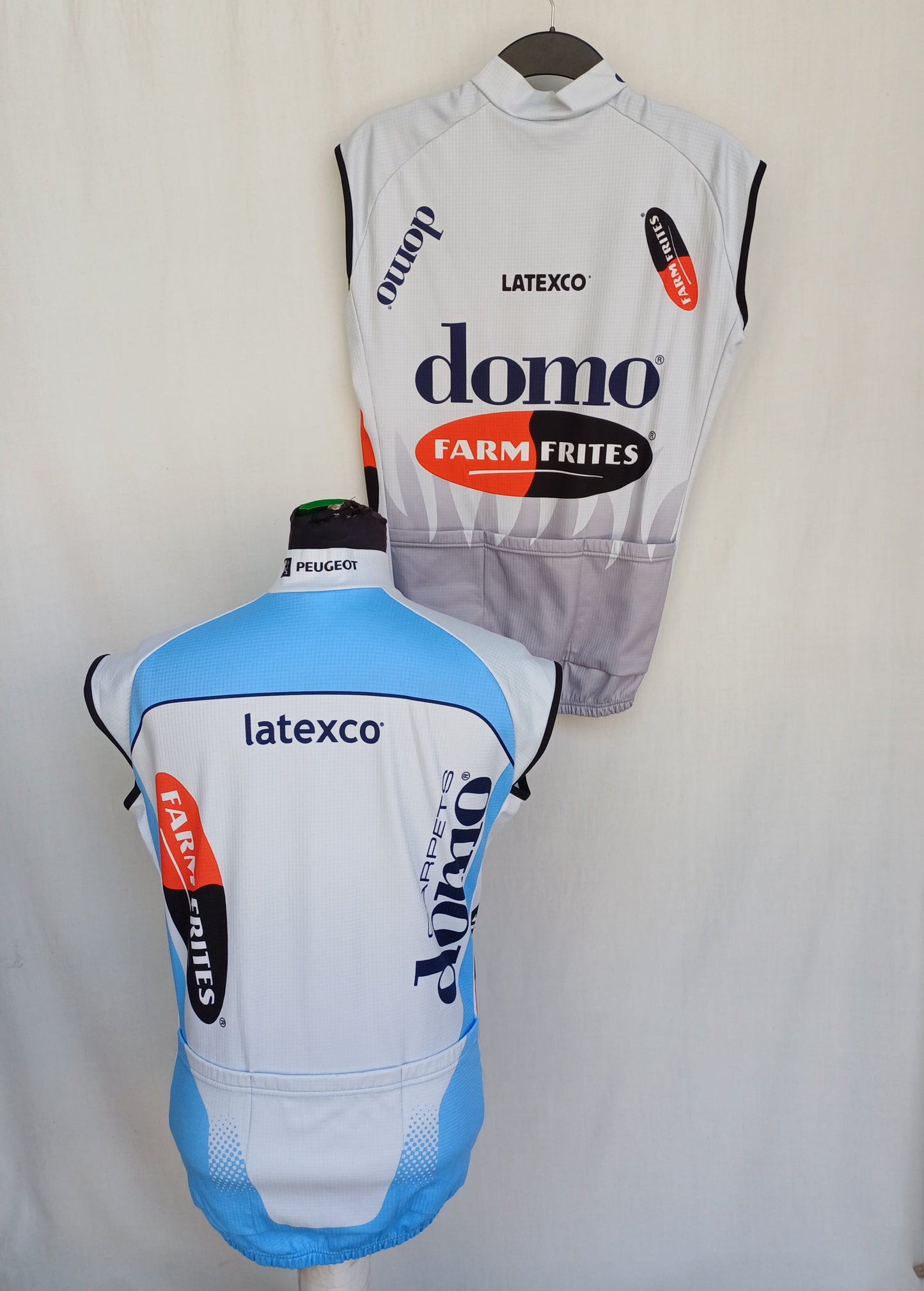 Lot Of 2 Dolo Farm Frites Eddy Merckx Team Vermarc Full Zip Cycling Vest Gilet Mens S