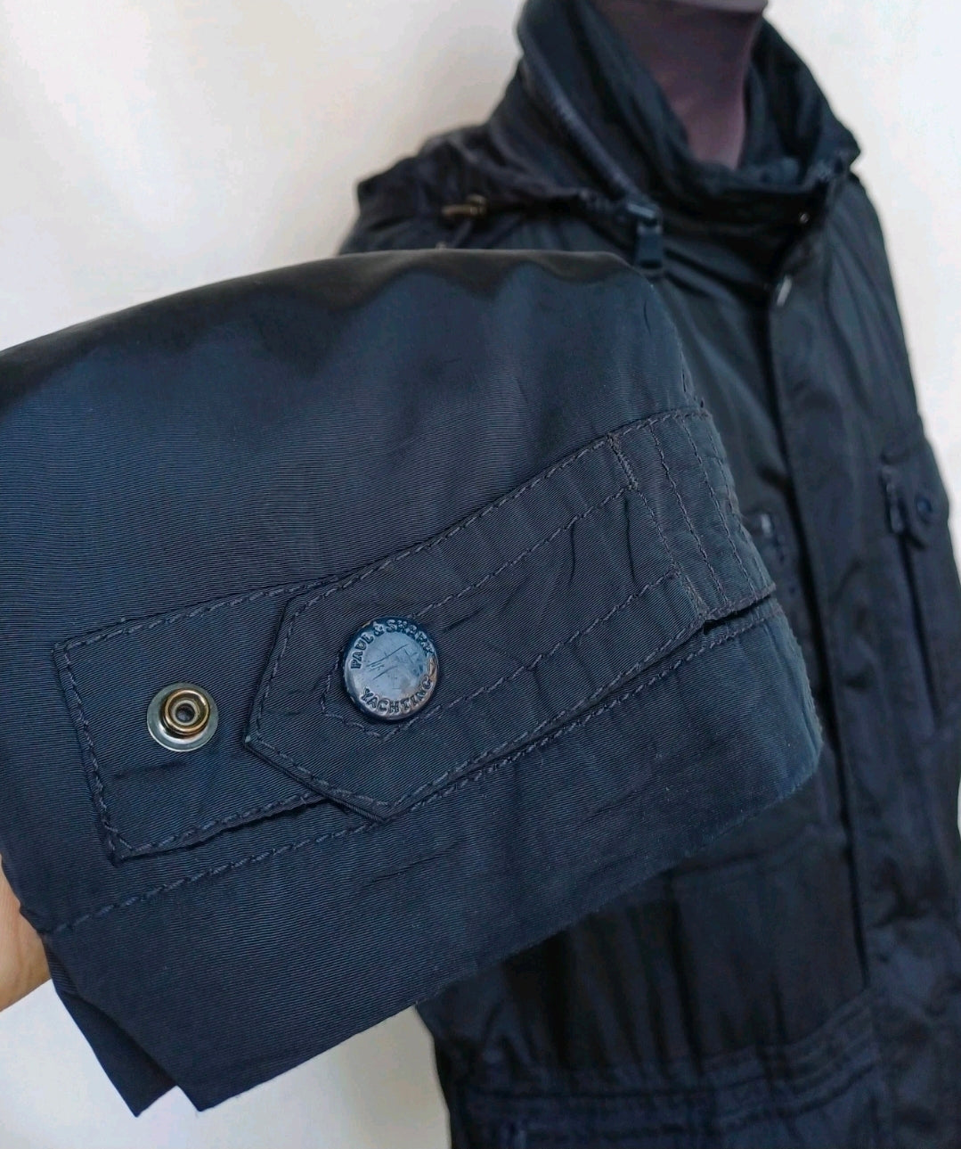 Paul & Shark Double Zipper Multi-Pockets Field Padded Hooded Jacket Mens L