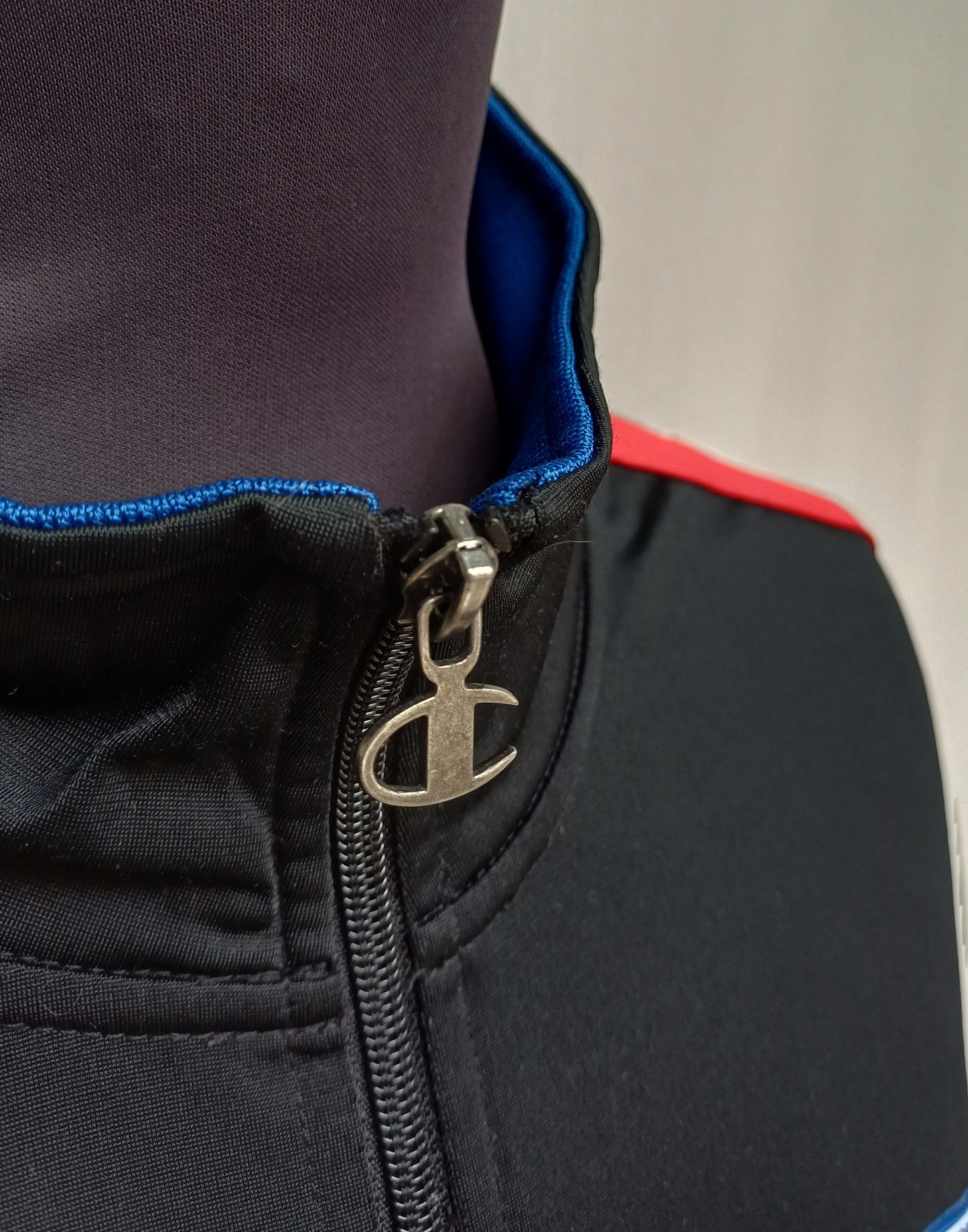 Champion Taped Logo Full Zip Track Top Jacket Mens XL