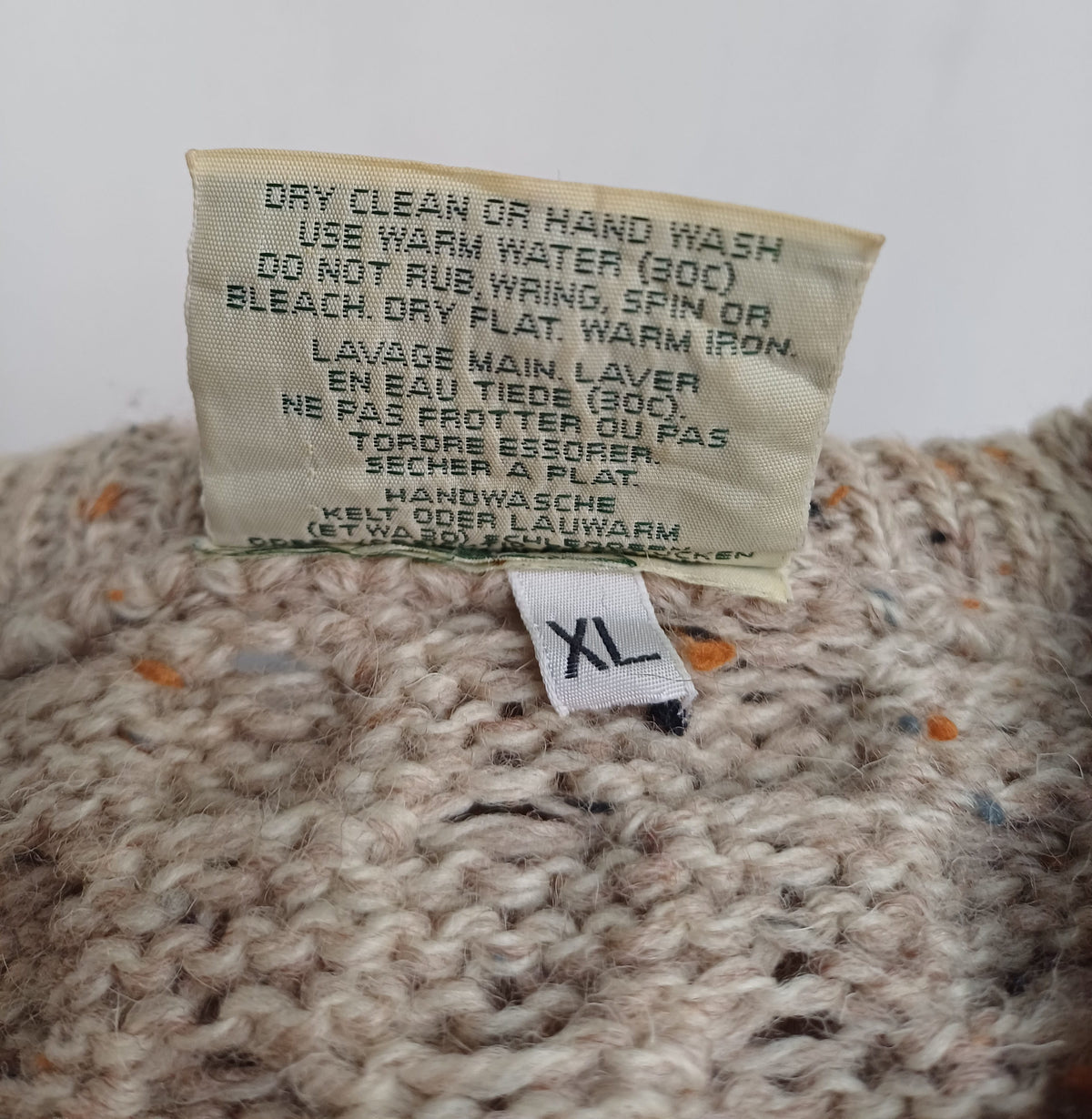 Vintage Carraig Donn Pure Wool Pullover Knit Sweater Mens XL