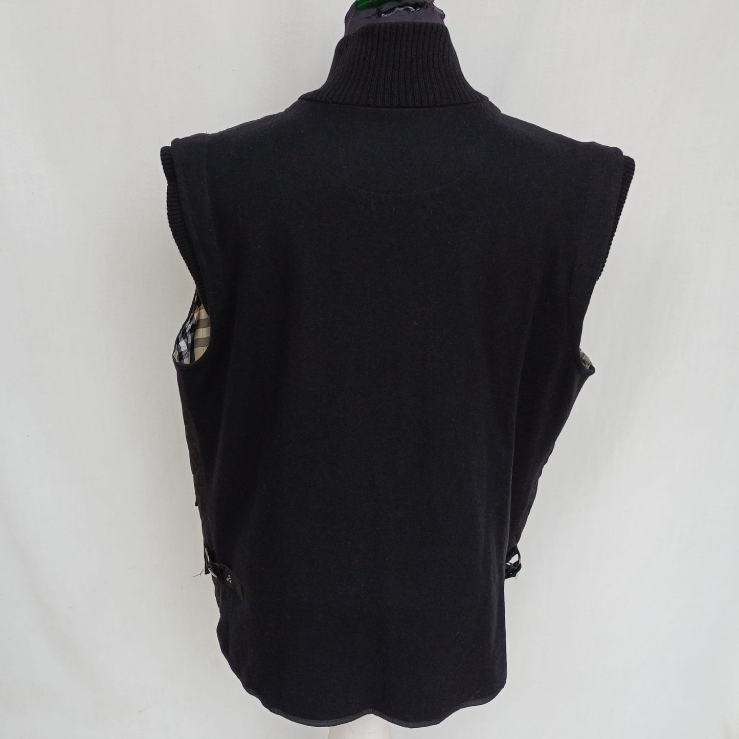 Burberry London Full Zip Quilted Vest Mens L/XL