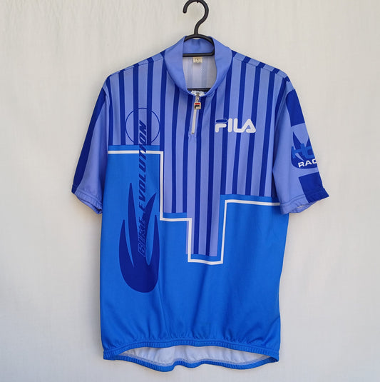 Vintage Fila Bike Evolution Short Sleeve Cycling Jersey Mens XL