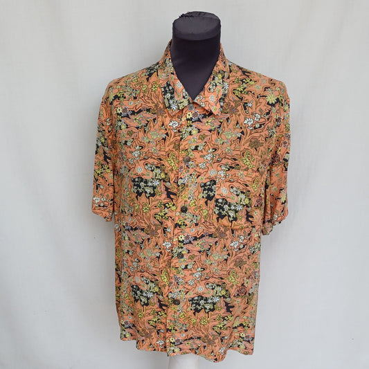 Our Legacy S/S 2020 Floral Print Button Box Shirt Size 50/Mens L RRP $300