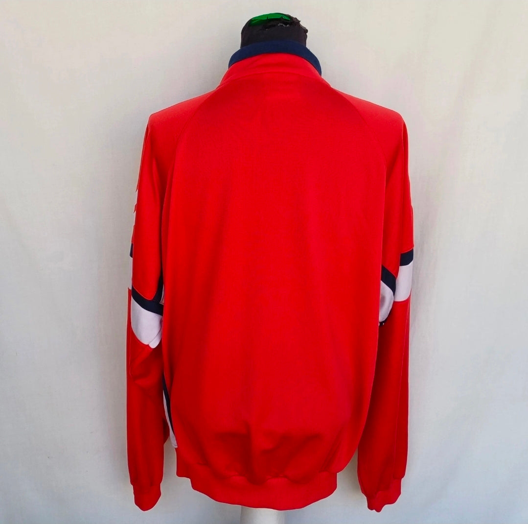 Vintage 90s Hummel Full Zip Track Top Jacket Mens L Oversized