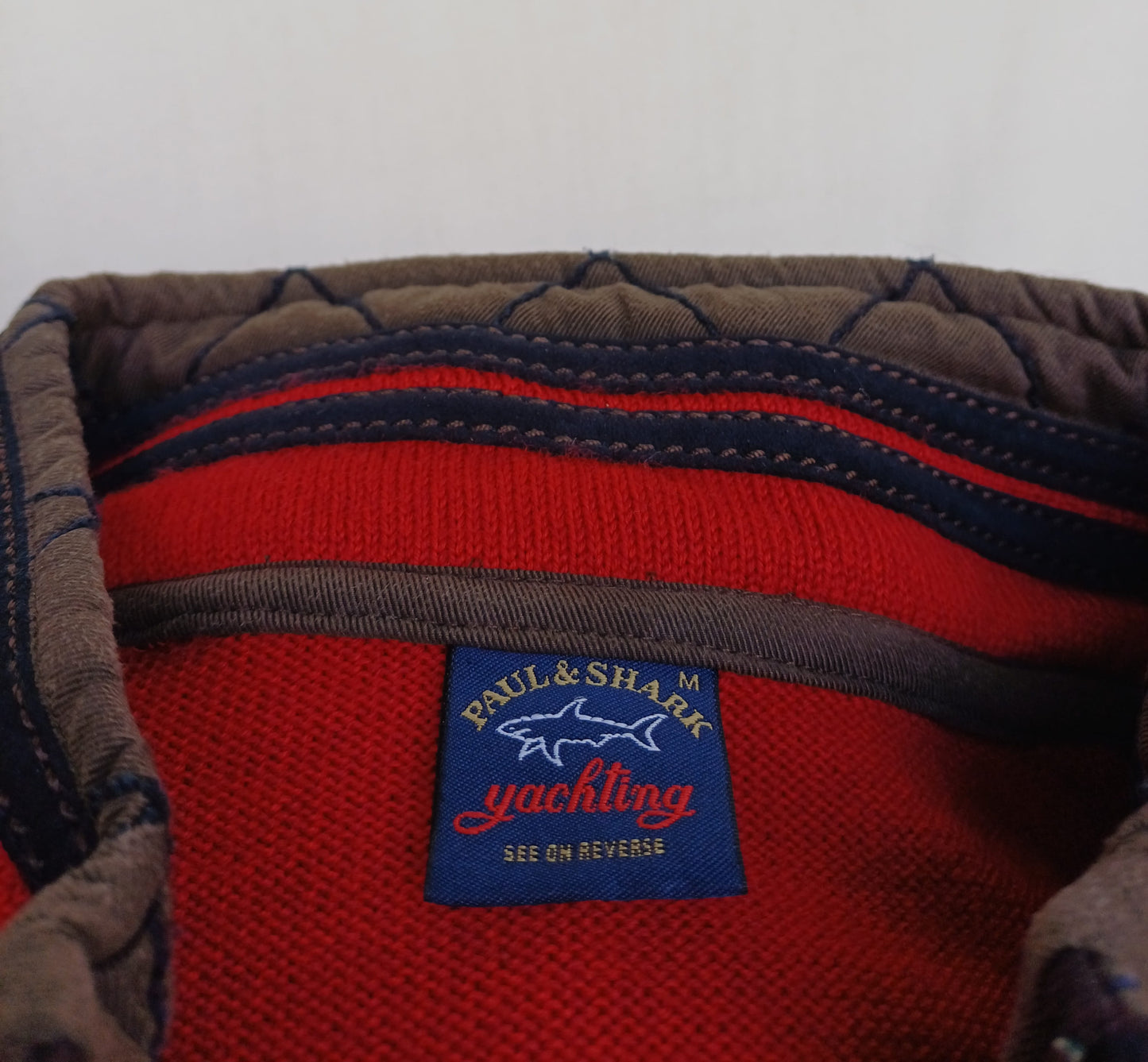 Paul and Shark Yachting 100% Wool Half Zip Sweater Mens M