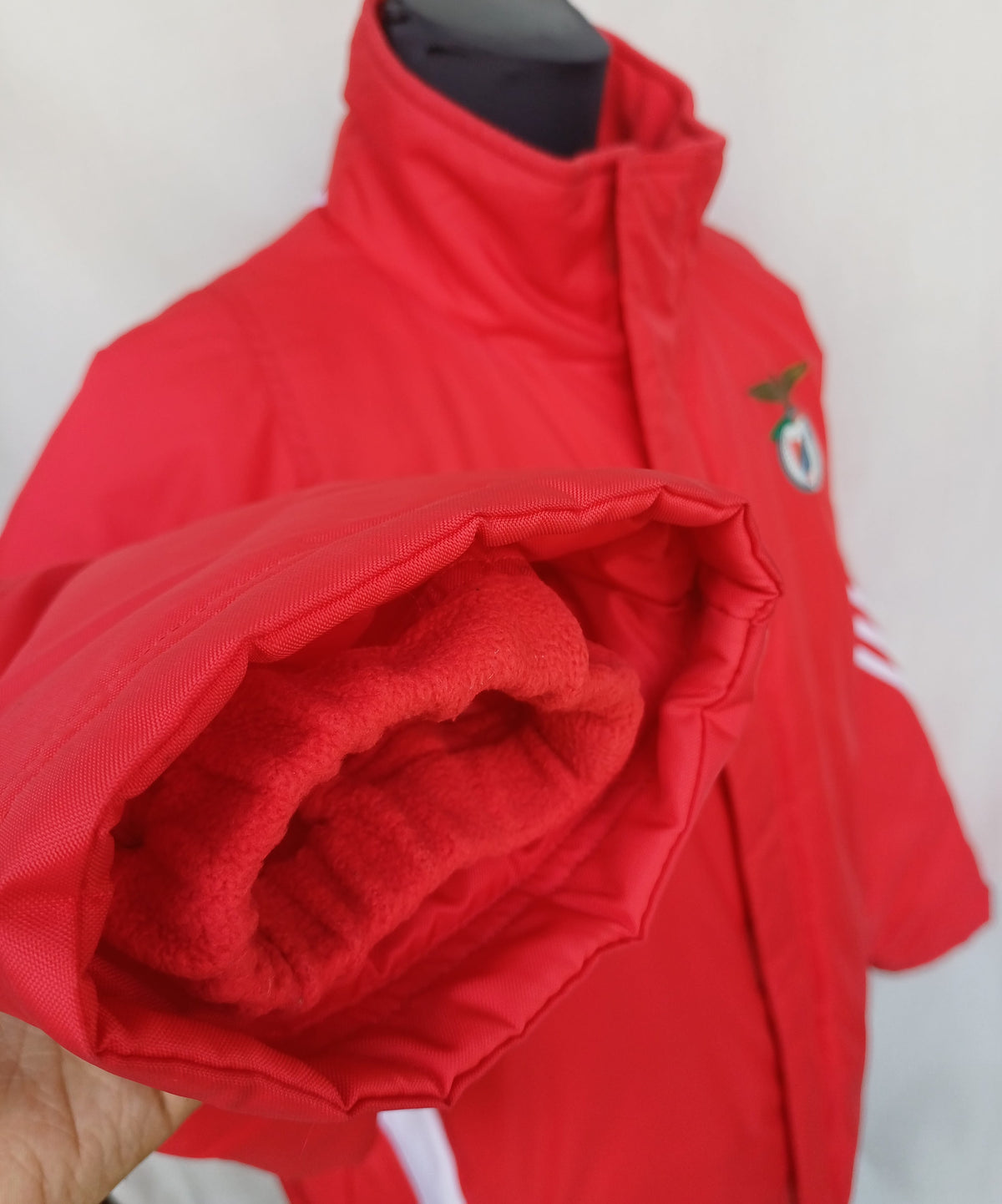 Benfica 2003 Adidas Padded Bench Coat Mens M