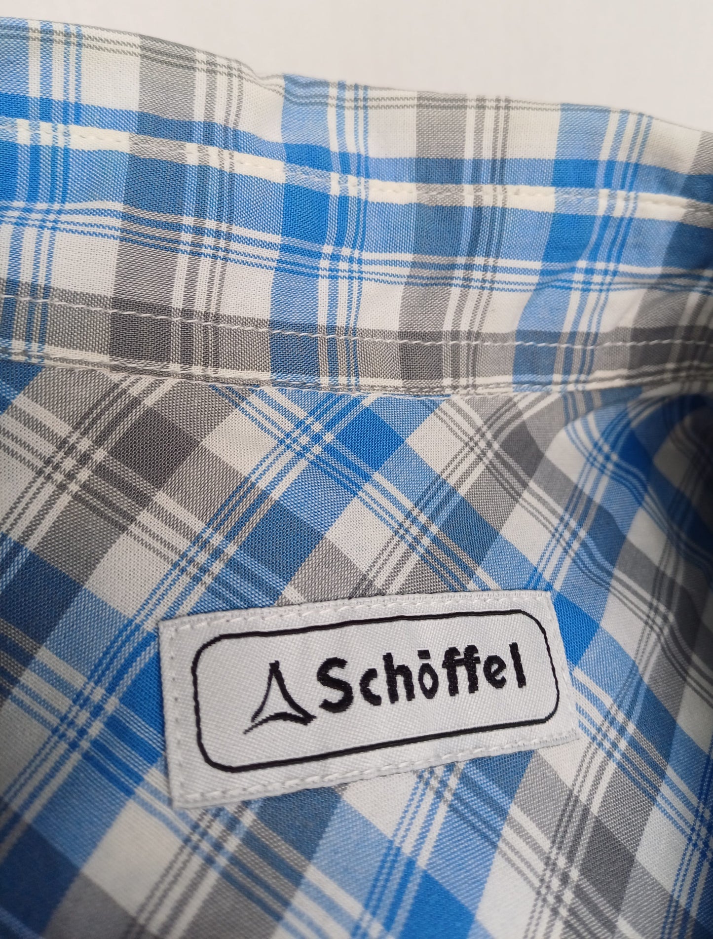 Schoffel Outdoor Check Button-Up Hiking Shirt Mens L