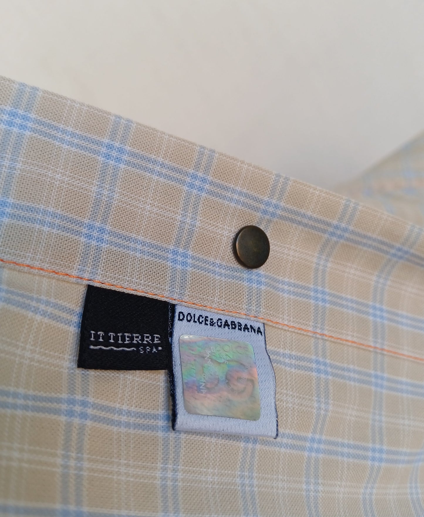 Dolce & Gabbana D&G Forever Funky Plaid button-up Shirt Mens S