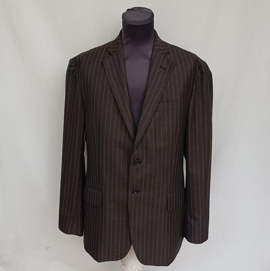Tommy Hilfiger Wool Striped Mens Button Blazer Jacket Size EU 52