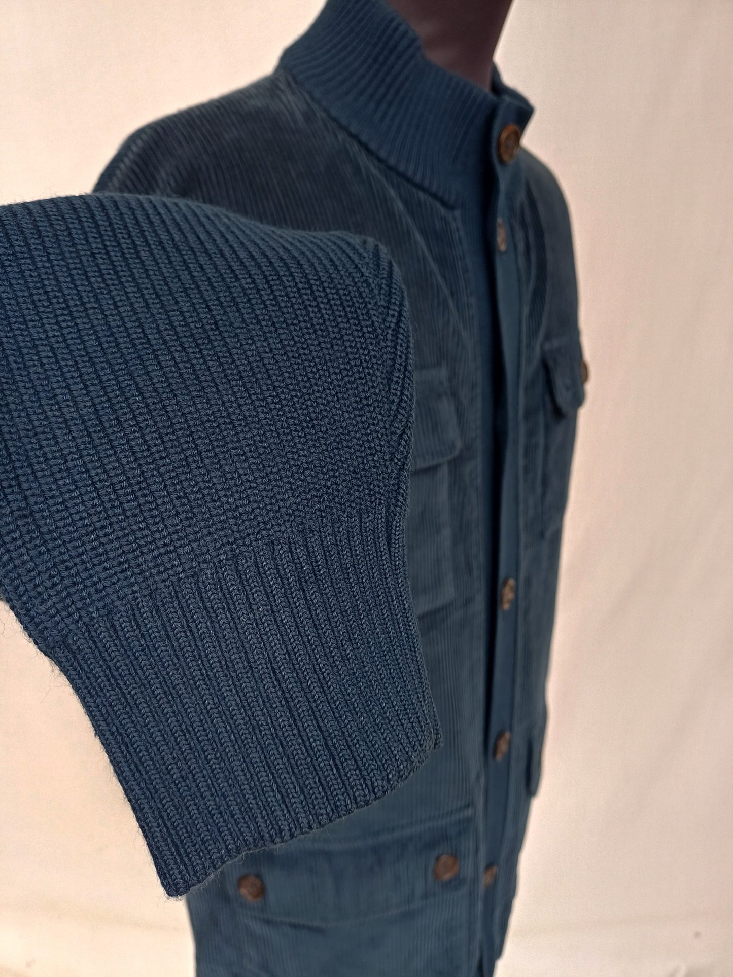 Burberry London Corduroy Wool/Acrylic Button Jacket Size 6/Mens L