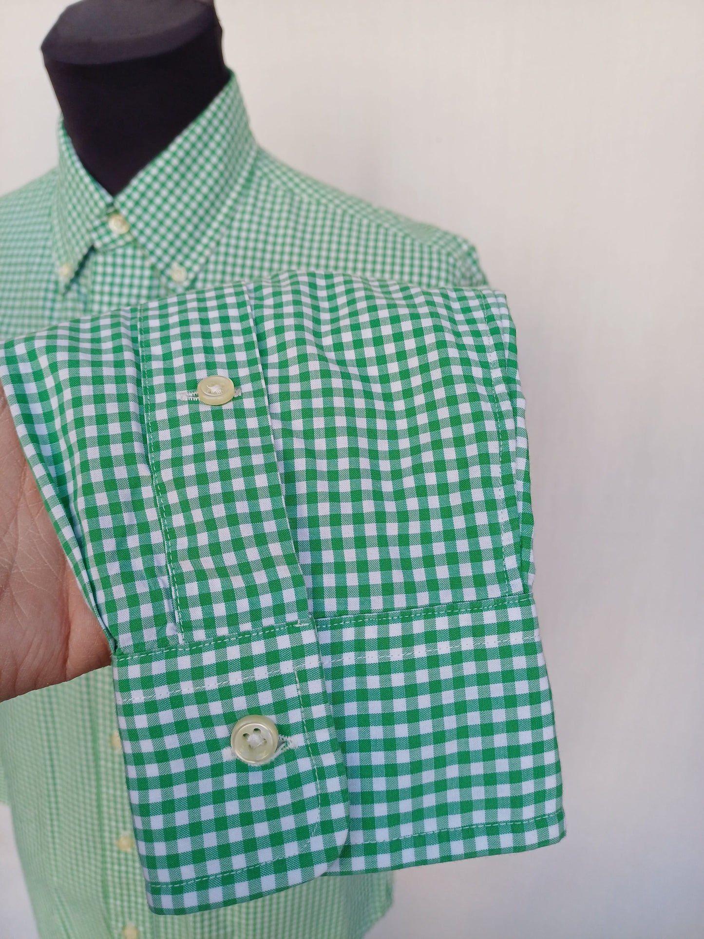 Ralph Lauren Custom Fit button Down Check Shirt Mens S