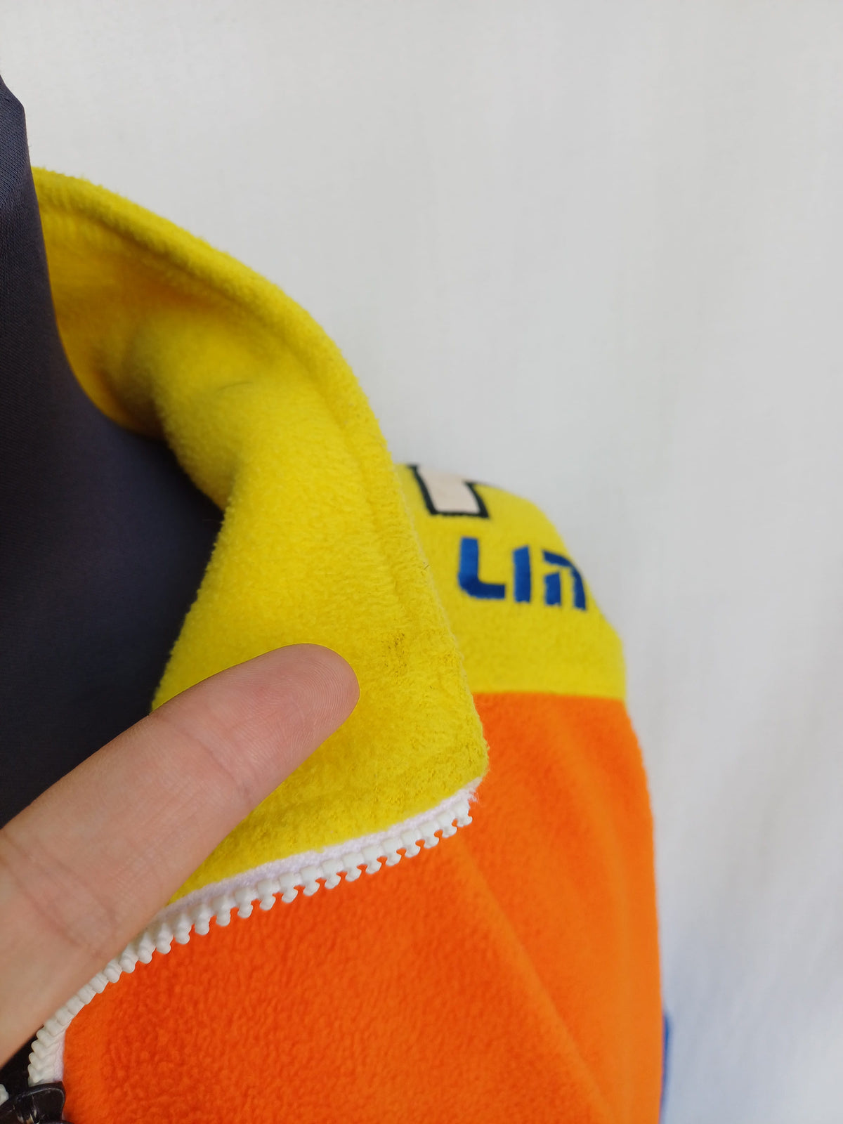 Vintage 90s Fila Linea Italia colorblock 1/4 zip fleece pullover Mens XL