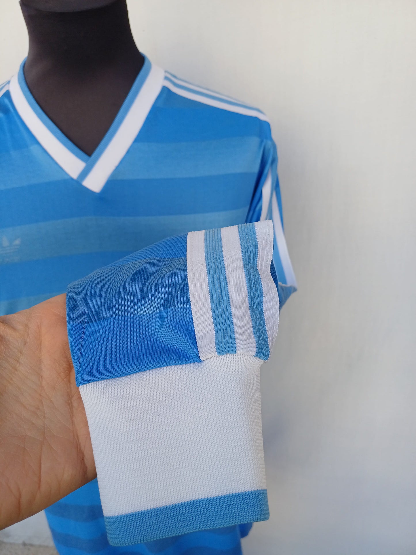 Vintage 80s Adidas Template Football Shirt Mens L
