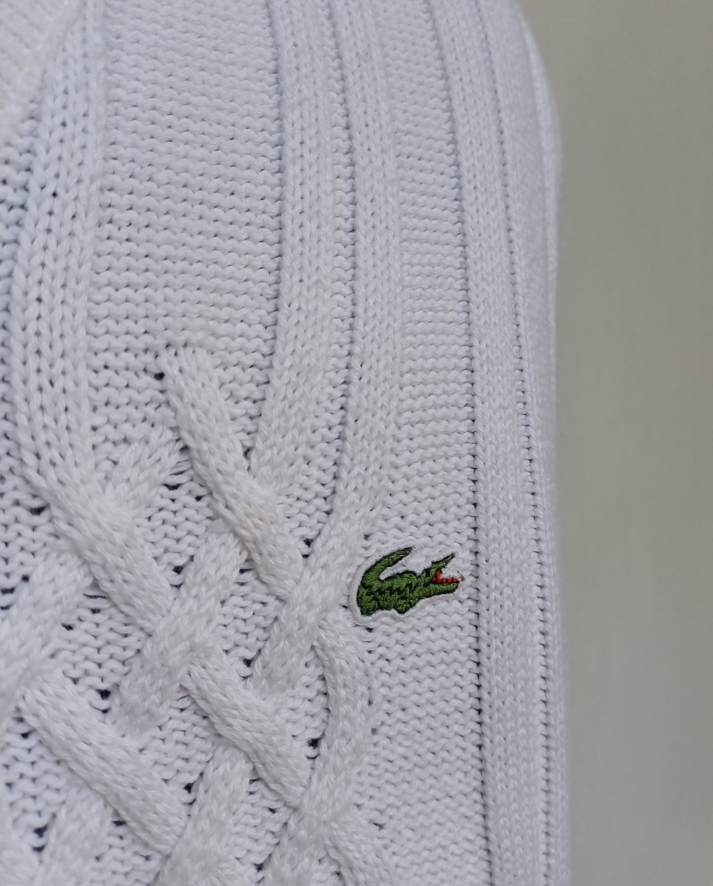 Lacoste Cotton/Acrylic Knit Vest/Sleeveless Sweater Size 6/Mens L