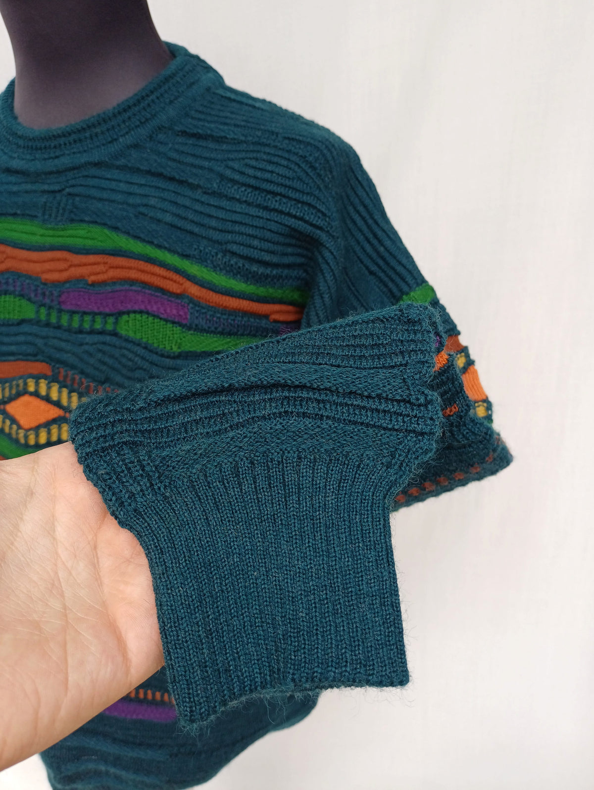 Vintage Limnos Australia Pure Wool Crew Neck Sweater Mens M