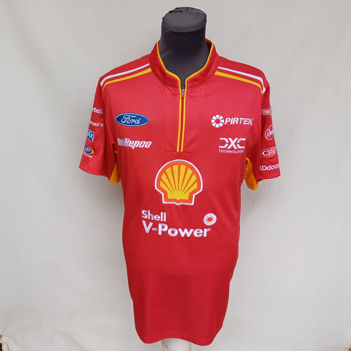 New Without Tags Dick Johnson Racing Polo Button Shirt Mens S
