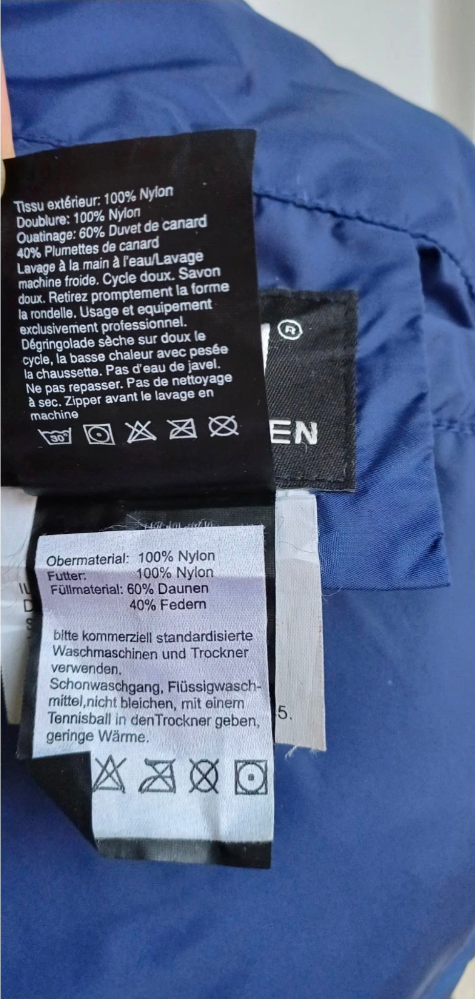 Vintage 90s Helly Hansen Full Zip Reversible Down Puffer Jacket Mens M