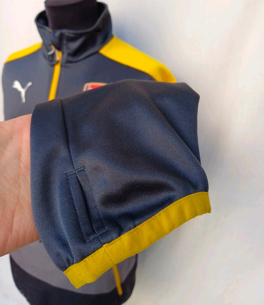 Arsenal 2016/17 Puma 1/4 Zip Training Top L/S Pullover Sweater Mens S