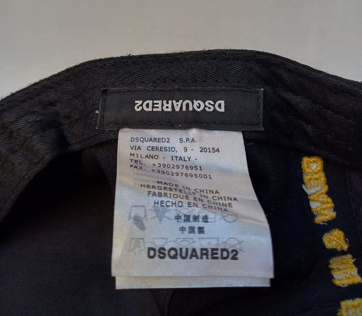 Dsquared2 Canada Flag Cotton Baseball Cap/Hat One Size Adult