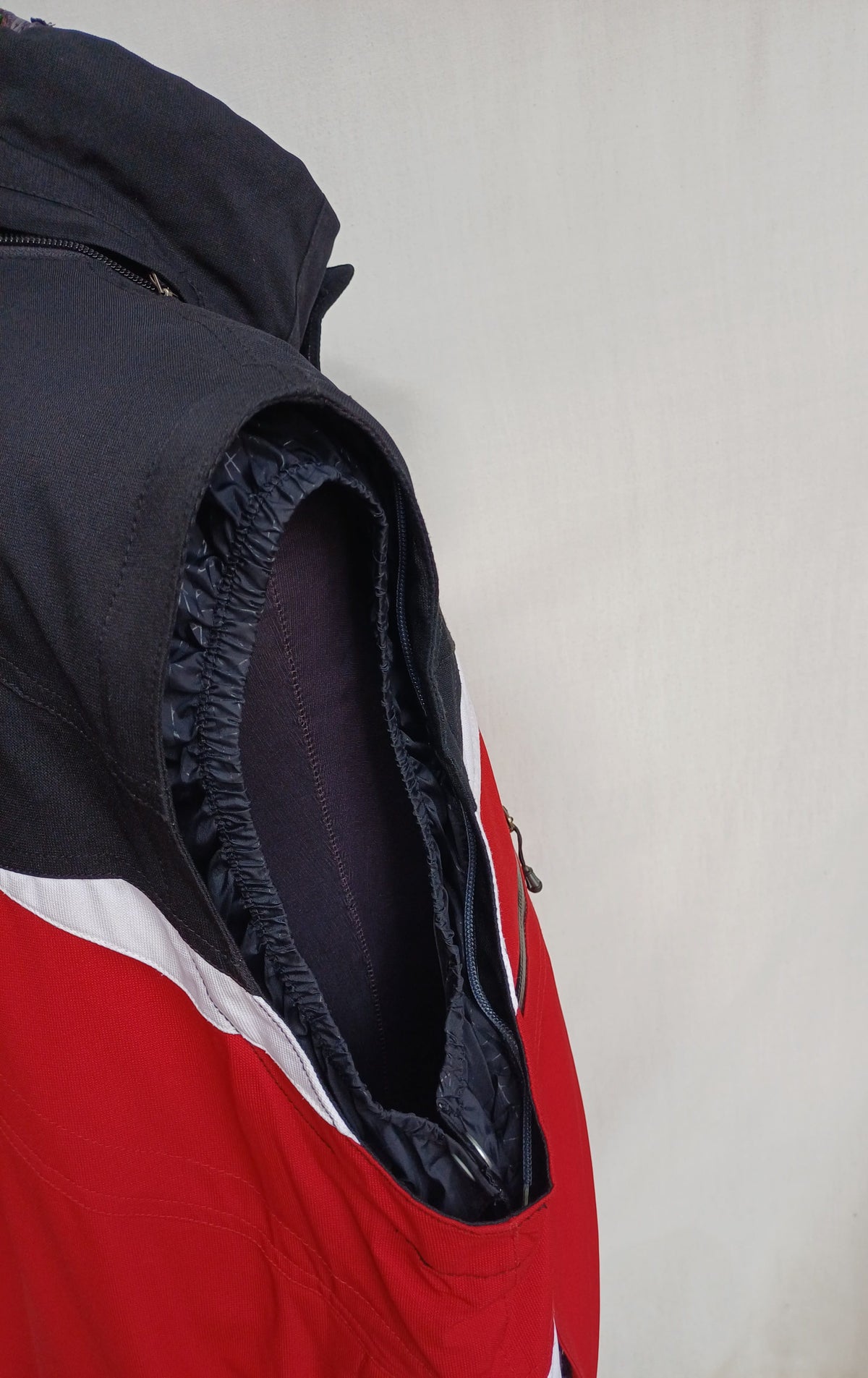 Vintage Spyder Dermizax Full Zip Ski Hooded Jacket W/Removable Sleeves Mens L