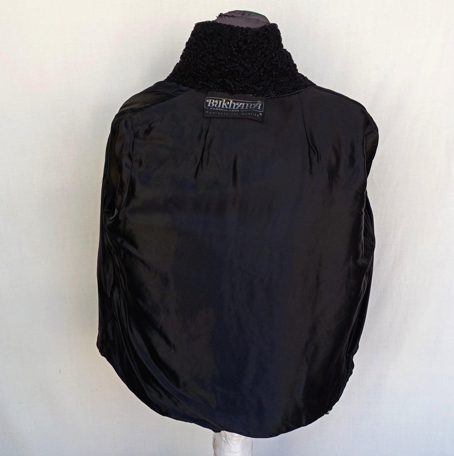 Vintage Bukhara Karakul USSR Womens Real Persian Fur Jacket Size L